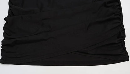 Solid Dresses For Women Fashion Sexy Streetwear Long Sleeves Turtleneck Sheath Mini Vestidos Robes Female Slim Fit Partywear