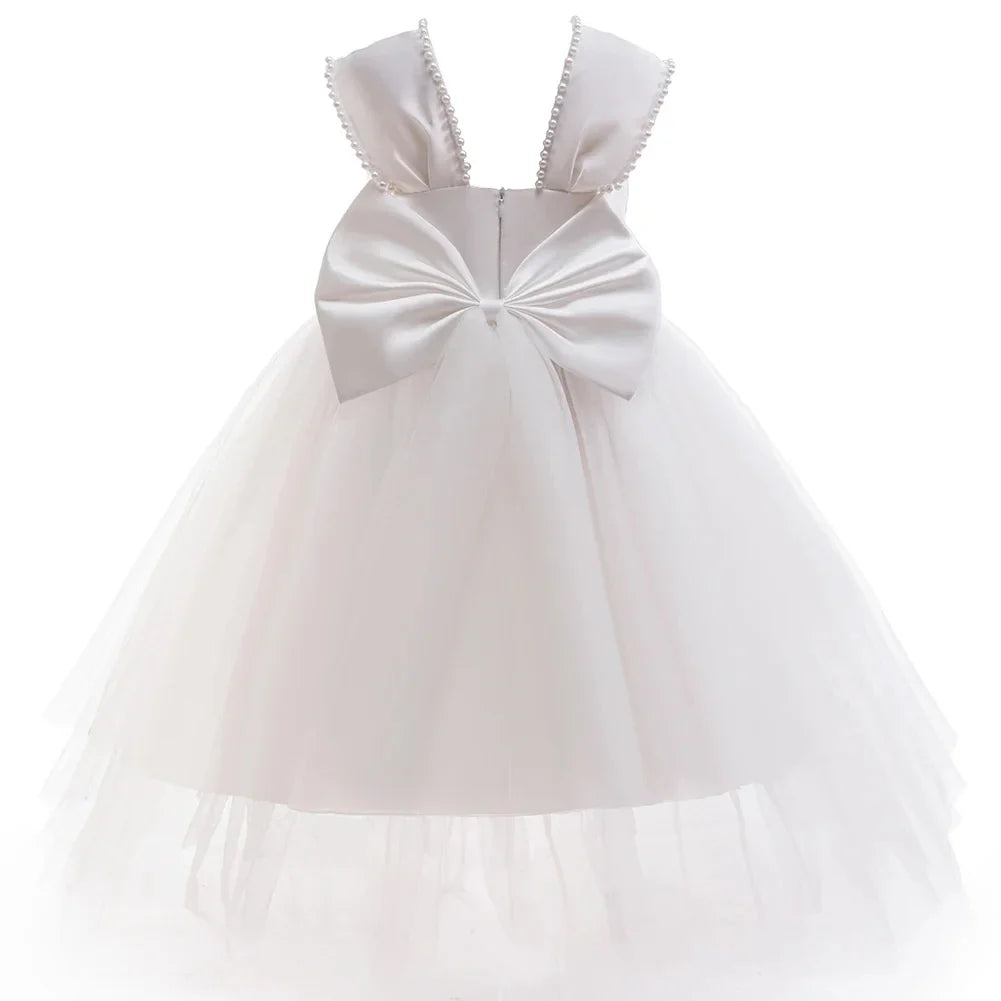 Flower girl's birthday communion party Wedding dress 2026 Formal Girl Princess Long dress for 5 6 7 8 10 12 years old