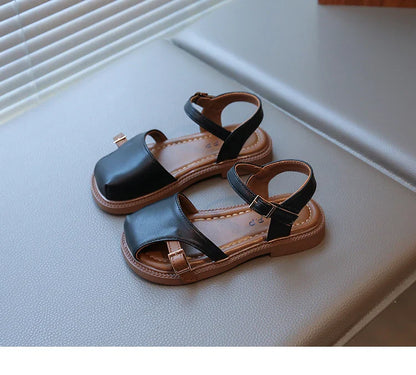 Summer Quick-Dry Children’s Sandals for Girls Non-Slip Soft Sole Toddler Flats Shoes  Princess Style Shoes Party School Elegant