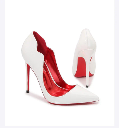 Sapatos Femininos de Salto Alto Fino, Bico Fino, Salto Agulha, Modelo Francês, para Balada Europeia e Americana, Cor Preta, para Dançar, Calçados Femininos