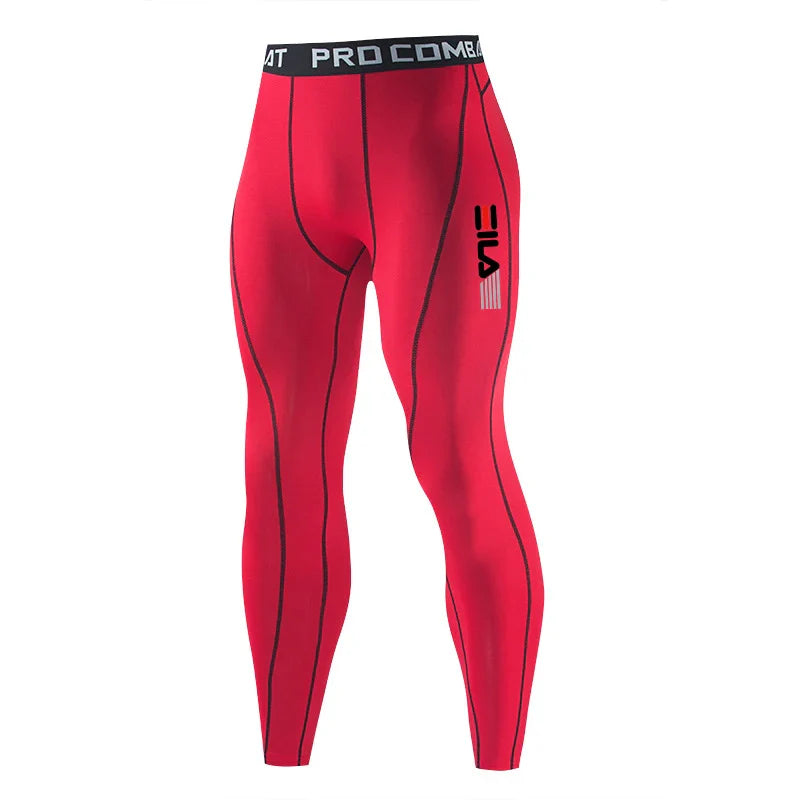 Men Gym Sportswear Muscle Bodybuilding Compression Pants Running Sports Long Pants Jogging Fitness Male Elastic Tights Trousers