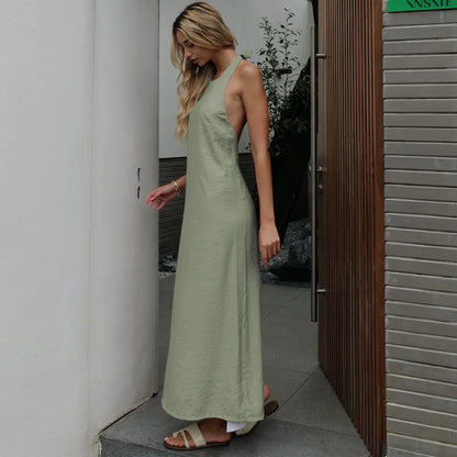 Summer Women Backless Elegant Dress