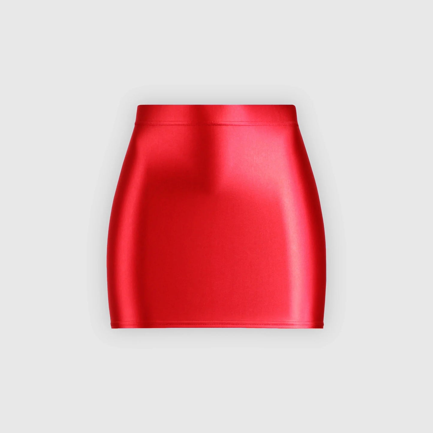 satin glossy Skirt Elastic Smooth Gloss Tight Skirt Oil Solid Color Half Skirt Satin glossy Wrap Hip Short Skirt