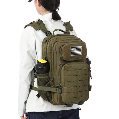 25L/50L Tactical Backpack Bag Hunting MOLLE Backpack GYM For Men EDC Outdoor Hiking Rucksack Witch 2 Bottle Holders