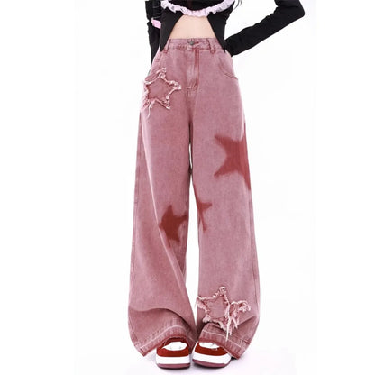 Y2k Harajaku Fashionable Loose Wide Leg Pants