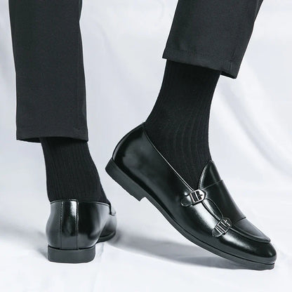 Men's Dress Shoes Trend Formal Leather Shoes For Men Classic Office Social Party Leather Loafers Male Casual Business Shoes Man