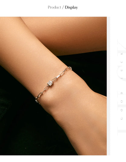 Clear D Color Moissanite Bracelet 0.3 Carat Lab Diamond 925 Sterling Silver Elegant Bracelet For Women Fine Jewelry