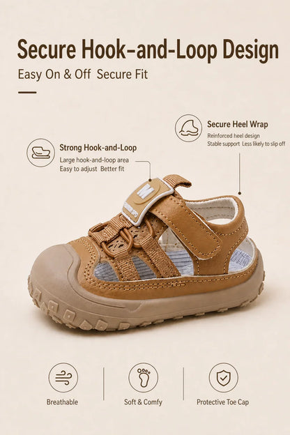 Hollow Out Summer Sandals For Children PU Leather Trend Fashion Boy's Girl's Sport Sandal Anti-slippery Ergonomics Kid's Sneaker