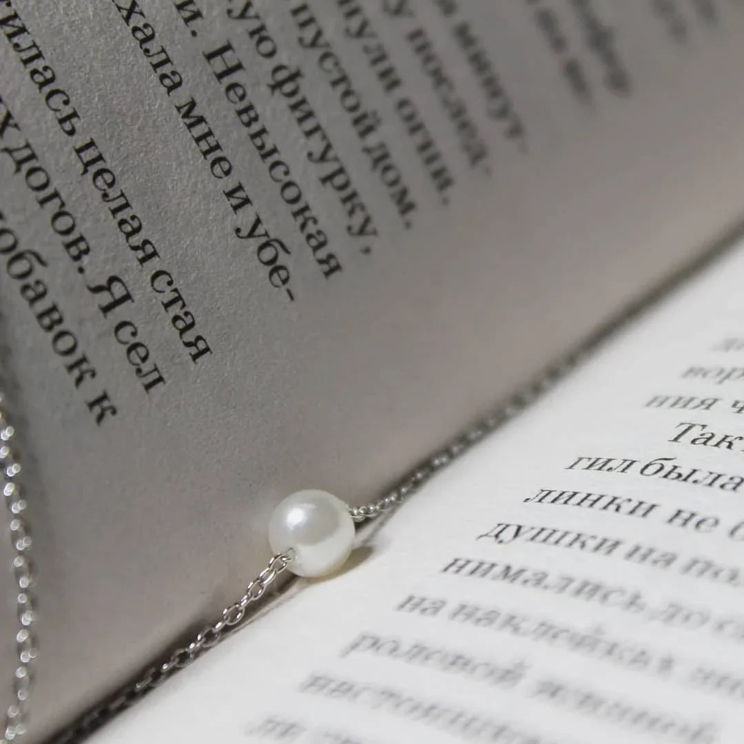 e-Manco Stainless Steel Choker imitated  Pearl Necklaces for Women Gold Color Layered Chain Necklace Jewelry