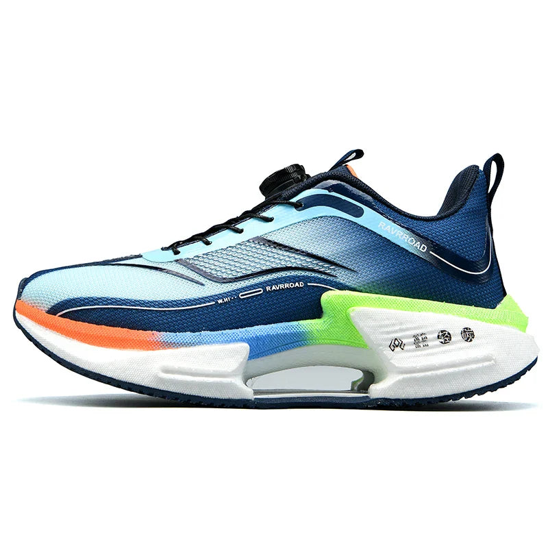 Family carbon plate running shoes for Boys Big Boys Student rotating button Technology TPU+ Popcorn high pop sneakers for girls