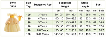 2025 Belle Costume for Girl Carnival Party Princess Dress Children Deluxe Beauty Ball Gown Kids Anna Belle Cosplay Elegant Dress