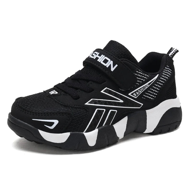 Children's Sneakers for Boy Lightweight Sport Tennis Shoes Fashion Breathable Mesh Kids School Running Basketball Shoes Non Slip