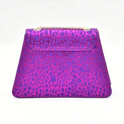 Purple Shoe and Bag Set for Party in Women Italian Shoe and Bag 2026 High Quality Elegant Heeled Shoes for Women African Pumps