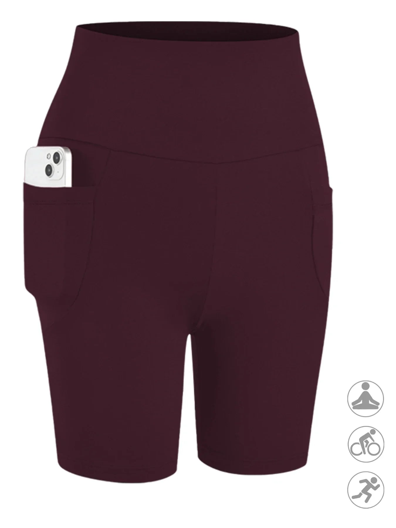 Plus Size High Waisted Biker Shorts For Women With Pockets Super Soft Tummy Control No See Through Workout Running Yoga