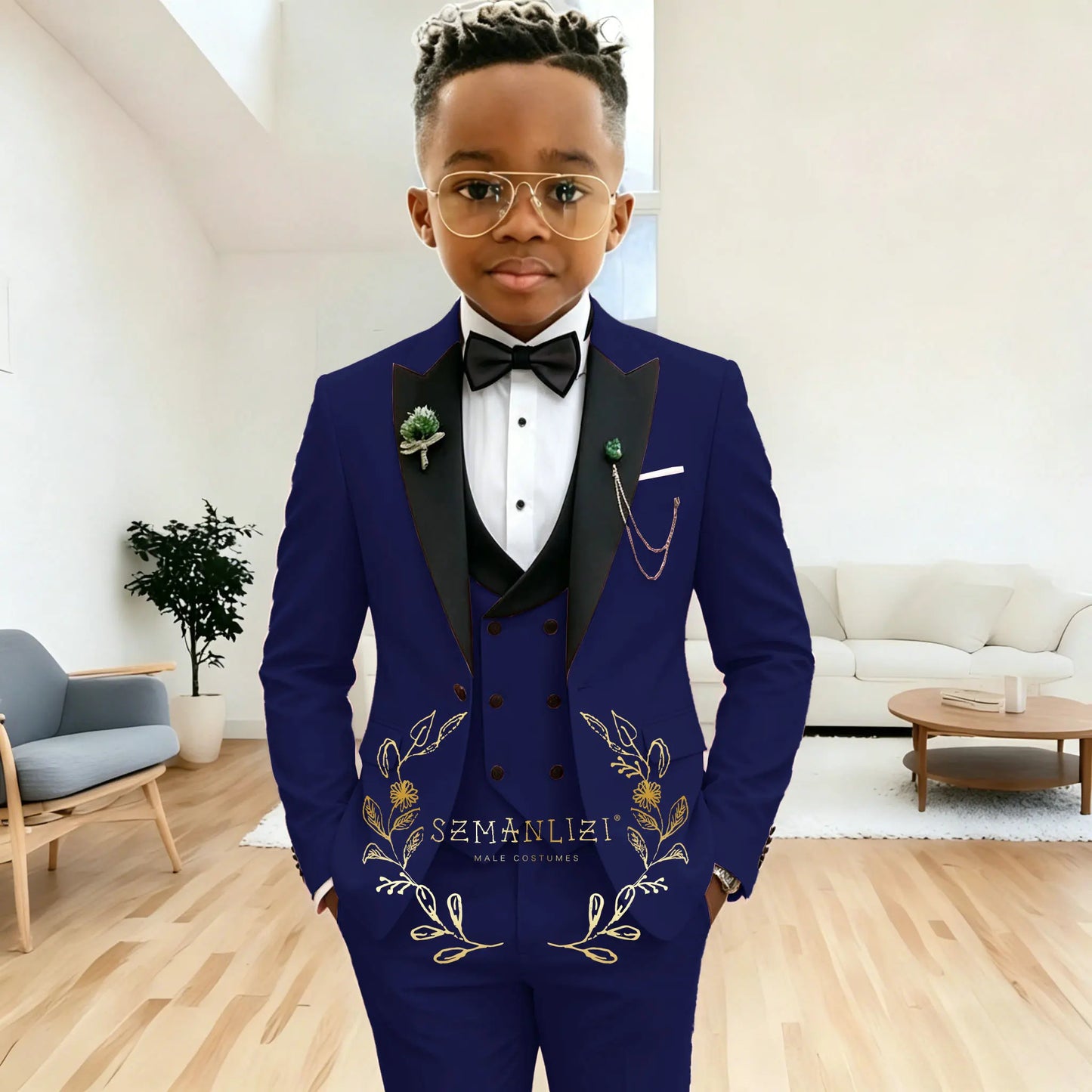 Pink Peaked Lapel Boy Formal Suits Dinner Tuxedos Boys Groomsmen Kids For Wedding Party Prom Suit Wear Ensembles De Blazers