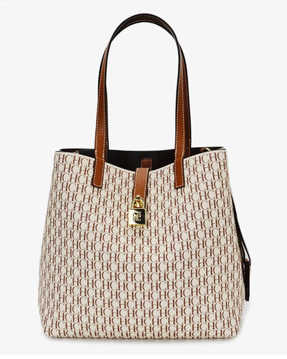 Women's Large Capacity Handbag Daily Commuting High-end Versatile PU Material Letter Printed Design Women's Crossbody Bag