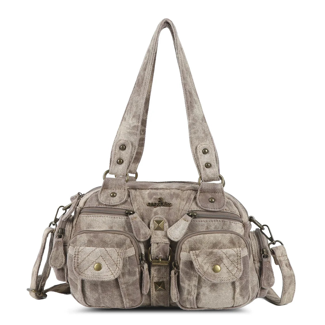 Vintage Bag Women Small Handbags Satchel Top-handle Handbag PU Shoulder Bag Dumpling Pack Multi-pockets Shoulder Bags