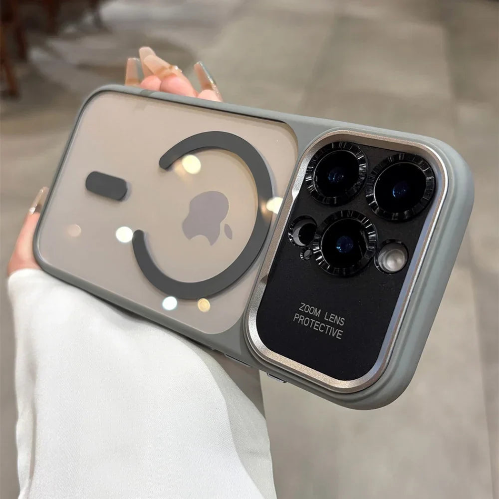 Original Clear Magnetic for Magsafe Case for iPhone 17 16 15 14 13 Pro Max 17 Air Full Lens Camera Protection Shockproof Cover