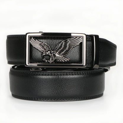 Men's Belt With Alloy Automatic Buckle, Fashion Men's Business Leisure Belt