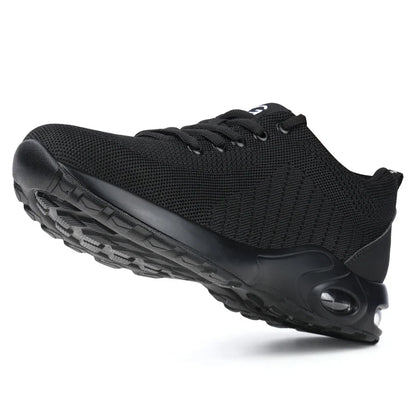Air Cushion Work Safety Shoes For Men Breathable Work Sneakers Steel Toe Shoes Women & Man Anti-puncture Safety Protective Shoes