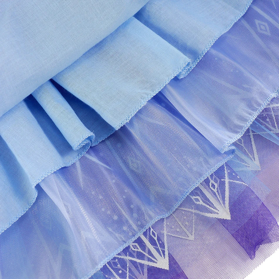 Vestidos de Elsa para Meninas Fantasia de Princesa Infantil Lantejoulas Fantasia Infantil Cosplay Rainha Roupas de Halloween Vestidos de Festa de Carnaval