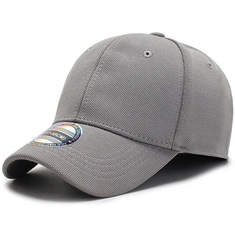 High Quality Baseball Cap Man Fitted Closed Full Cap Mesh Cap Outdoor Breathable Sports Cotton Sun Male TruckerHat Gorras Hombre