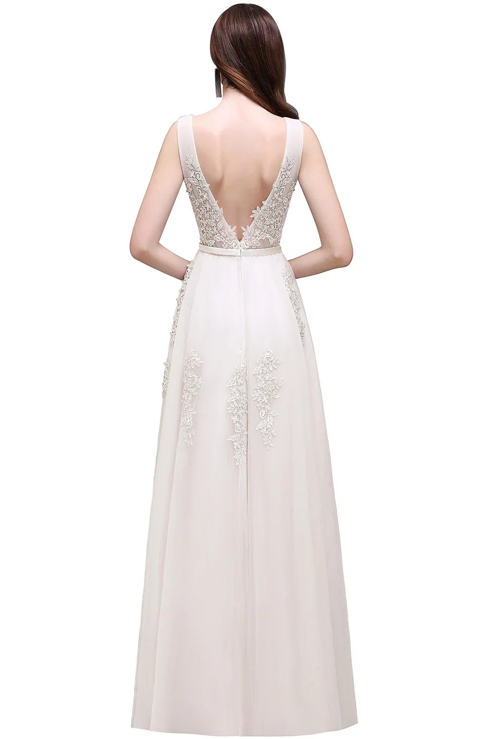 Elegant Tulle Sleeveless Silver Long Prom Dresses 2024 Applique V Neck Burgundy Evening Gowns Formal Party Vestido De Gala