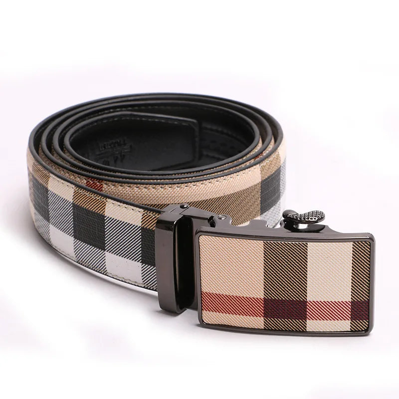2025 New Wide 34mm Male belt Famous Style Metal Buckle Brand Men Belt Genuine Leather business Luxury Belts for Men Strap jeans