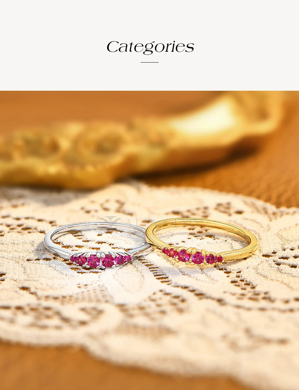 S925 Silver Ruby Women Ring Sapphire Men's Ring Minimalist Graduated Emerald Stackable Band May Birthstone Jewelry Gift