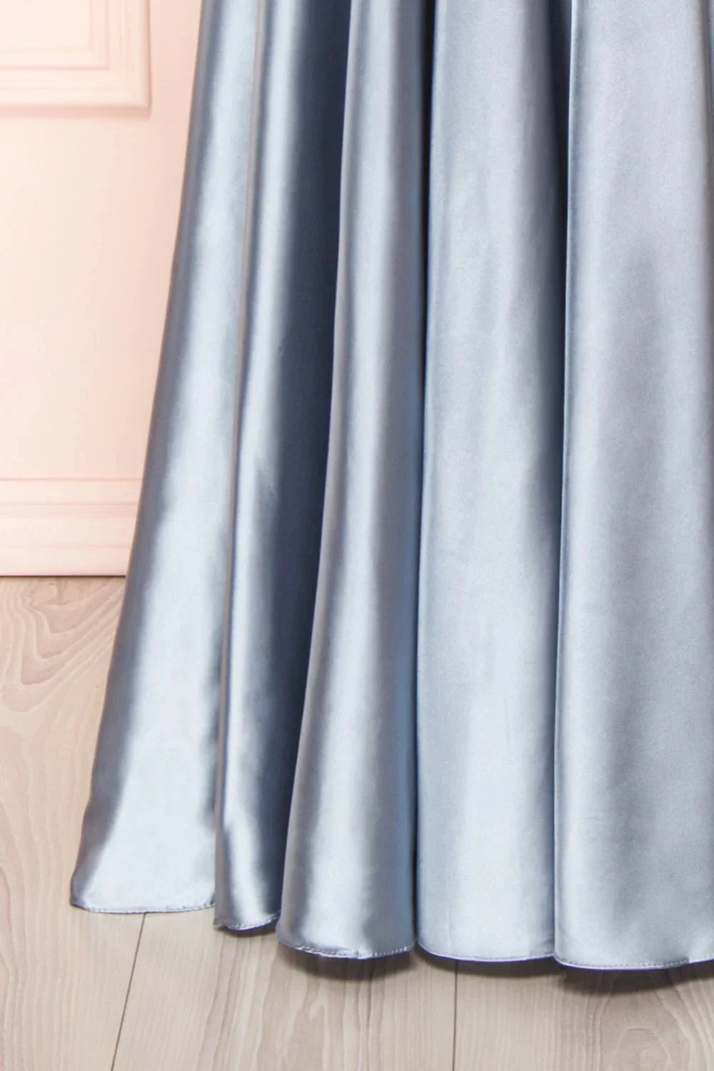 Elegant Bridesmaid Dress Cowl Neck Adjusted Spaghetti Silky-satin Fabric A-line Silhouette Wedding Women Long Gown