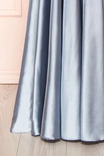 Elegant Bridesmaid Dress Cowl Neck Adjusted Spaghetti Silky-satin Fabric A-line Silhouette Wedding Women Long Gown