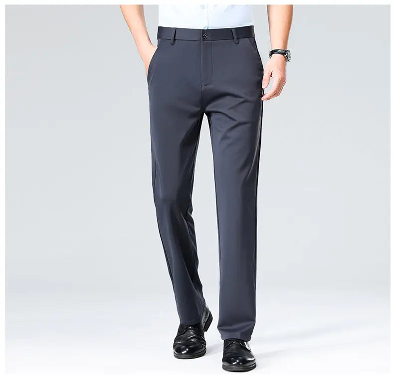 Four-Way Stretch Business Casual Pants for Men, Spring/Autumn Dress Pants, Men's Trousers, Formal Pants, Casual Elastic Dress Pa