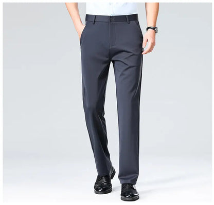 Four-Way Stretch Business Casual Pants for Men, Spring/Autumn Dress Pants, Men's Trousers, Formal Pants, Casual Elastic Dress Pa