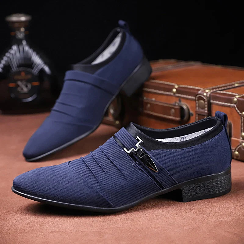 Men's Spring and Autumn Business Casual Dress Leather Shoes