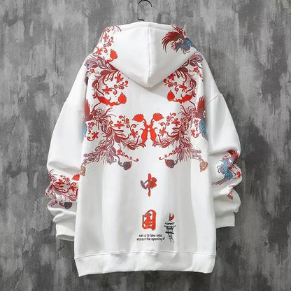 Moletons Pretos com Estampa de Anime Essenciais com Capuz Feminino Estética Coreana Moda Fofa Moletons com Capuz Streetwear para Mulheres