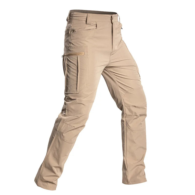NewMen's Tactical Cargo Pants Waterproof Trousers with Multi Pockets for Outdoor Sports Hiking Hunting Fishing Work Casual Pants