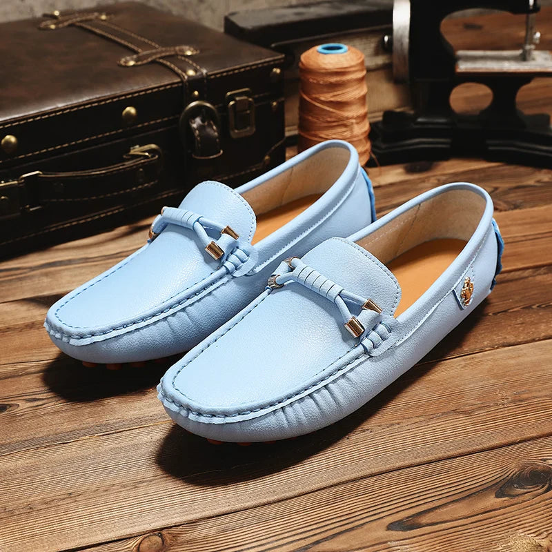 Summer Mens Fashion High Quality Outdoor Casual Leather Shoes Comfortable Breathable Classic 2024 New Slip on Men's Shoes