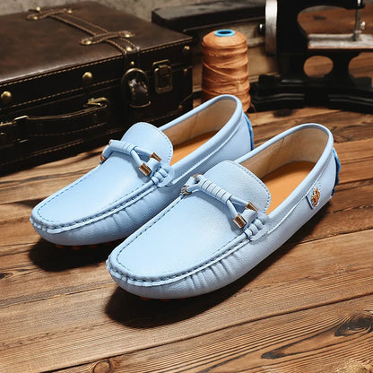 Summer Mens Fashion High Quality Outdoor Casual Leather Shoes Comfortable Breathable Classic 2024 New Slip on Men's Shoes