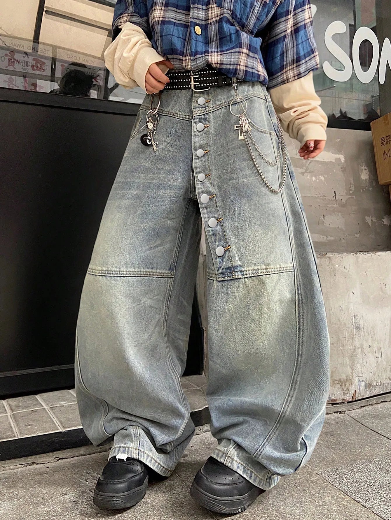 Jeans For Man Baggy Jeans Man Pants Relaxed Fit Denim Trousers Spring Summer Season Blue Classic Men Clothing No Elastic