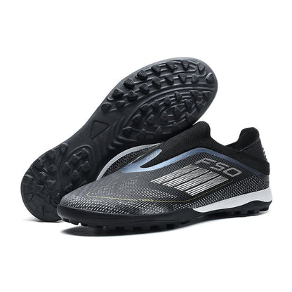 Men Football Boots Futsal Ultralight Soccer Shoes Training TF Match Long Spikes Breathable Indoor Sneakers Cleats Drop Shipping