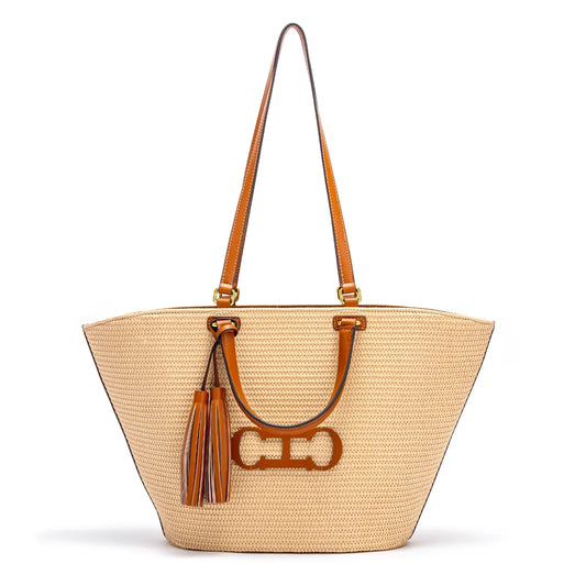 Women's Tote Bag 2024 New Vacation Beach Bag Beach Bag Handheld Shopping Bag
