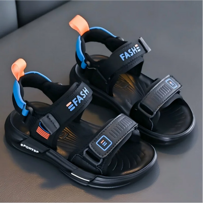 Kids'Casual Shoes Sandals Open-Toe EVA Summer Shoes For Boys Hook and Loop Anti-slip Soft Bottom Beige Black Shoes Size 26-37