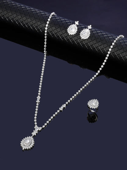 2026 New Fashion Light Luxury 2 Piece Sweater Long Necklace Earrings Women's Jewelry Wedding Bridal Holiday Party Gift