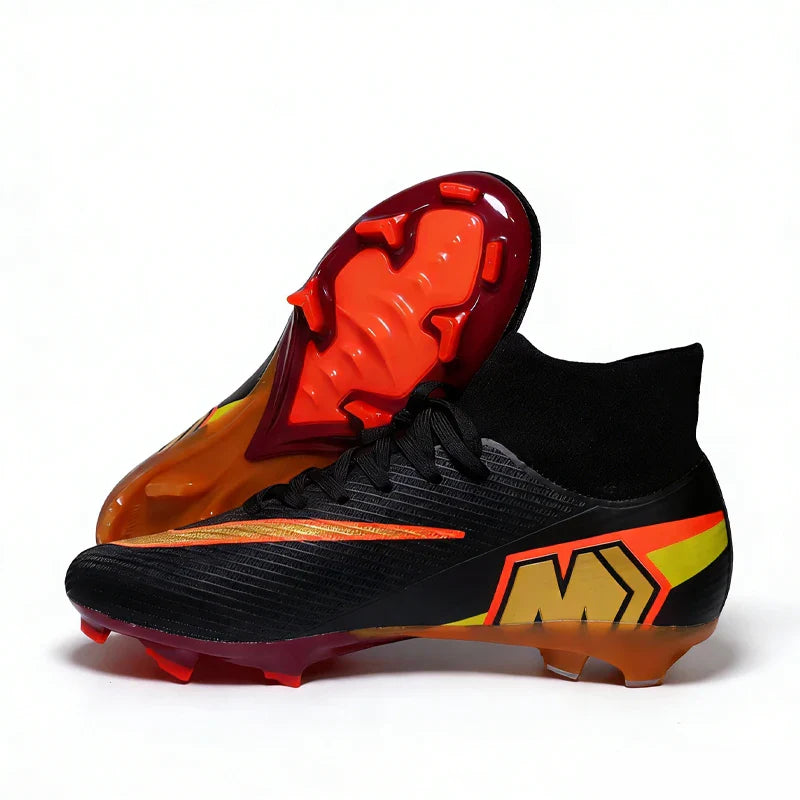 999Y High Quality Mens Soccer Shoes Turf Soccer Cleats for Boys Sneakers TF/FG Training Football Boots Chuteira Campo 35-45