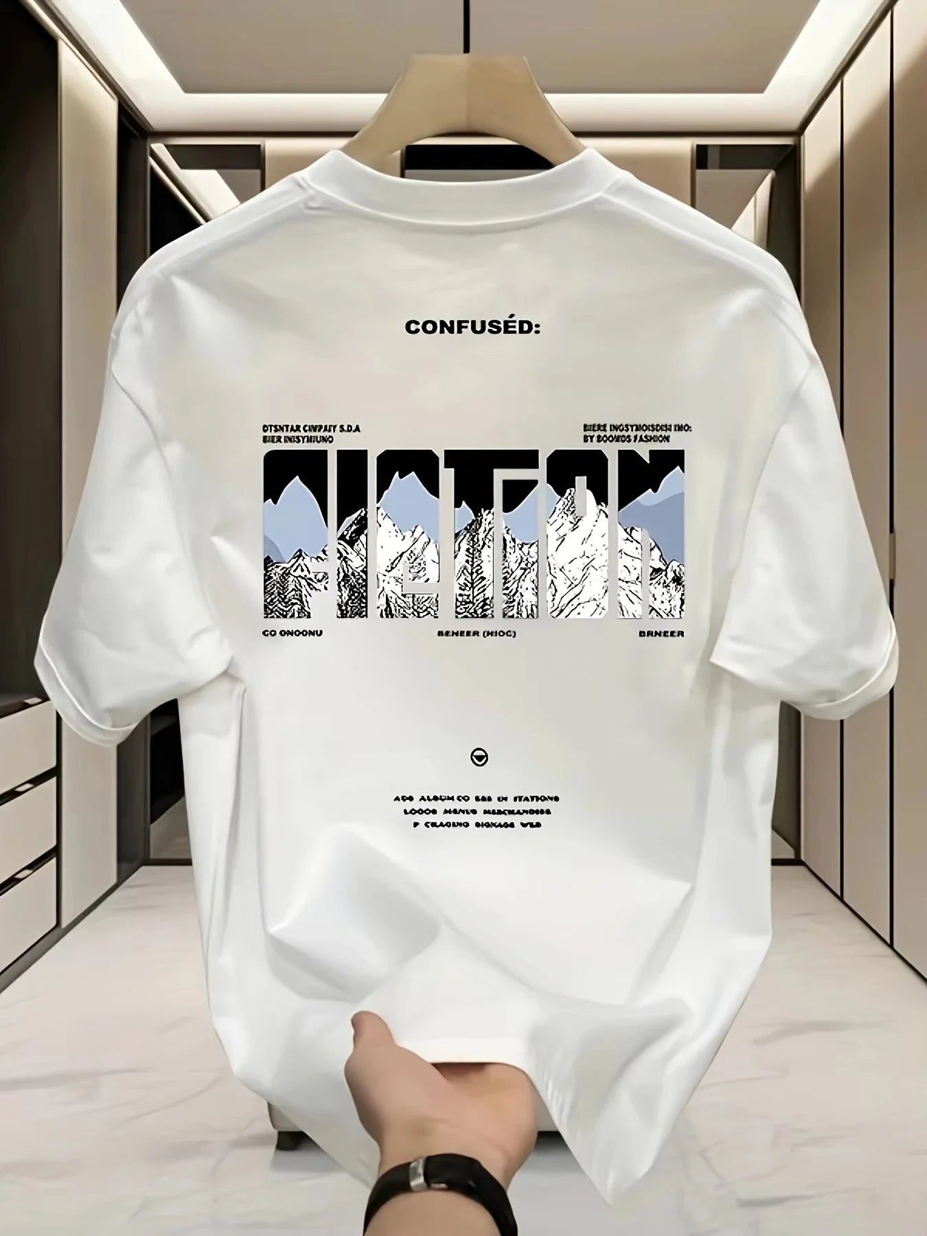 2026 Summer New Style High-Quality Men's T-shirt Fashionally Popular Men's and Women's Same Style Round-neck Printed T-shirt