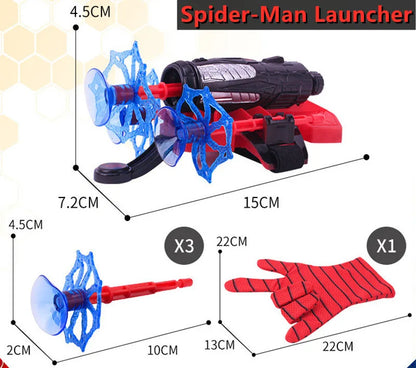 High Quality Kids Superhero Costume Spider Man Jumpsuit with Web Shooter Halloween Performance Outfit Holiday Gifts Boys Girls
