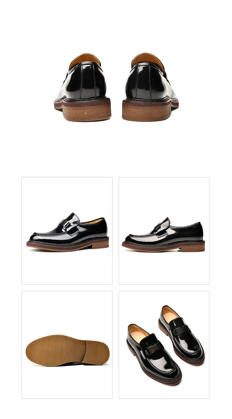 Leather Men Formal Shoes Luxury Brand 2025 Men's Loafers Dress Moccasins Breathable Slip on Brown Driving Shoes Plus Size 37-45
