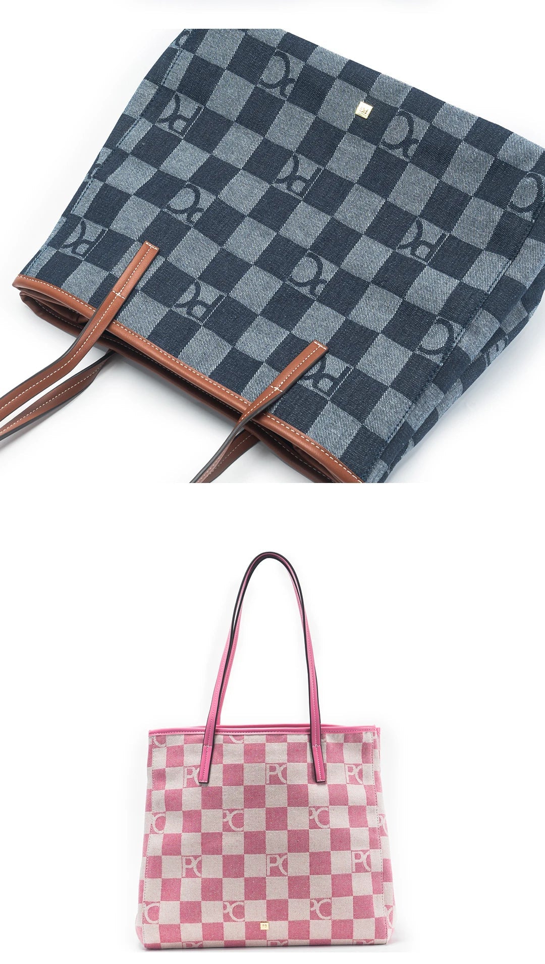 PG Women Shoulder Bag Retro Chessboard Design High End Versatile, Large Capacity Daily Travel Simple Practical Atmospheric Items