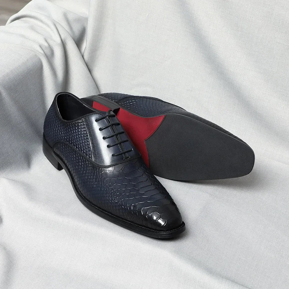2026 Classic Luxury Designer Newest Men Dress Shoes Handmade Genuine Leather Lace-up Fashion Business Oxford Formal Suits Shoe