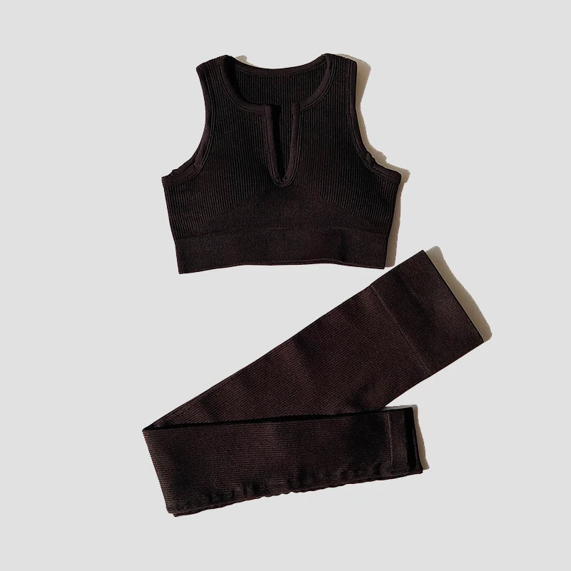 2/4/6PCS Seamless Women Yoga Set Workout Sportswear Fitness Bra Sport Pants Gym Clothing High Waist Leggings Shorts Sports Suits